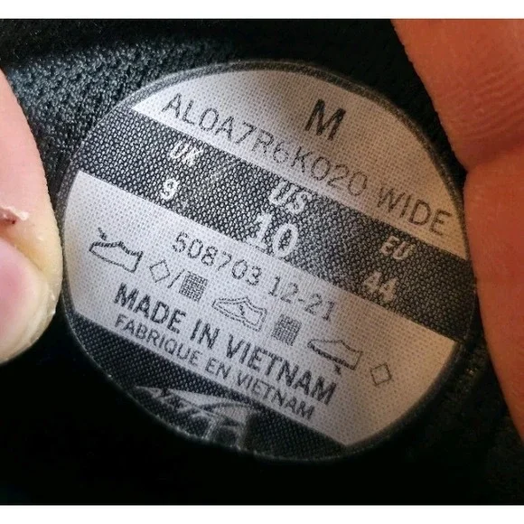 Altra Lone Peak Trail Running Shoes Mens 10 Gray Burgundy Zero Drop *Read Desc. - Picture 10 of 10